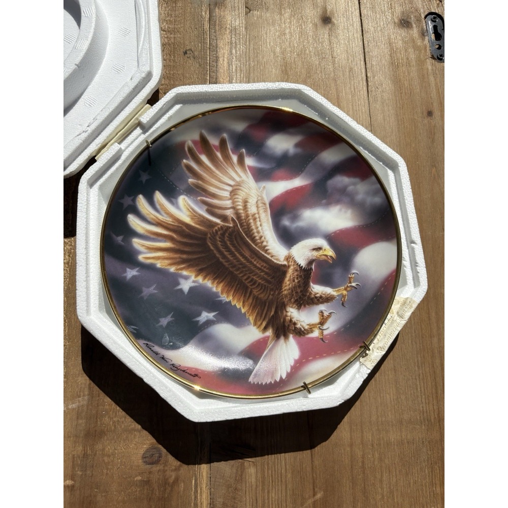 "The American Eagle" Franklin Mint Fine Porcelain Collectible‎ Plate 8"